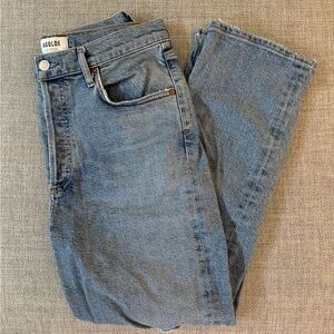 Agolde medium wash ankle jeans